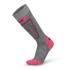Lenz Socken skiing kids grau/pink