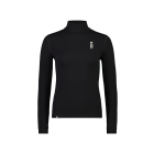 Mons Royale Women's Cascade Mock Neck LS Merino Flex Black