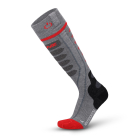 Lenz heat sock 5.1 toe cap slim fit grau/rot