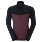 Scott Men's Defined Light Pullover cocoa red/black
